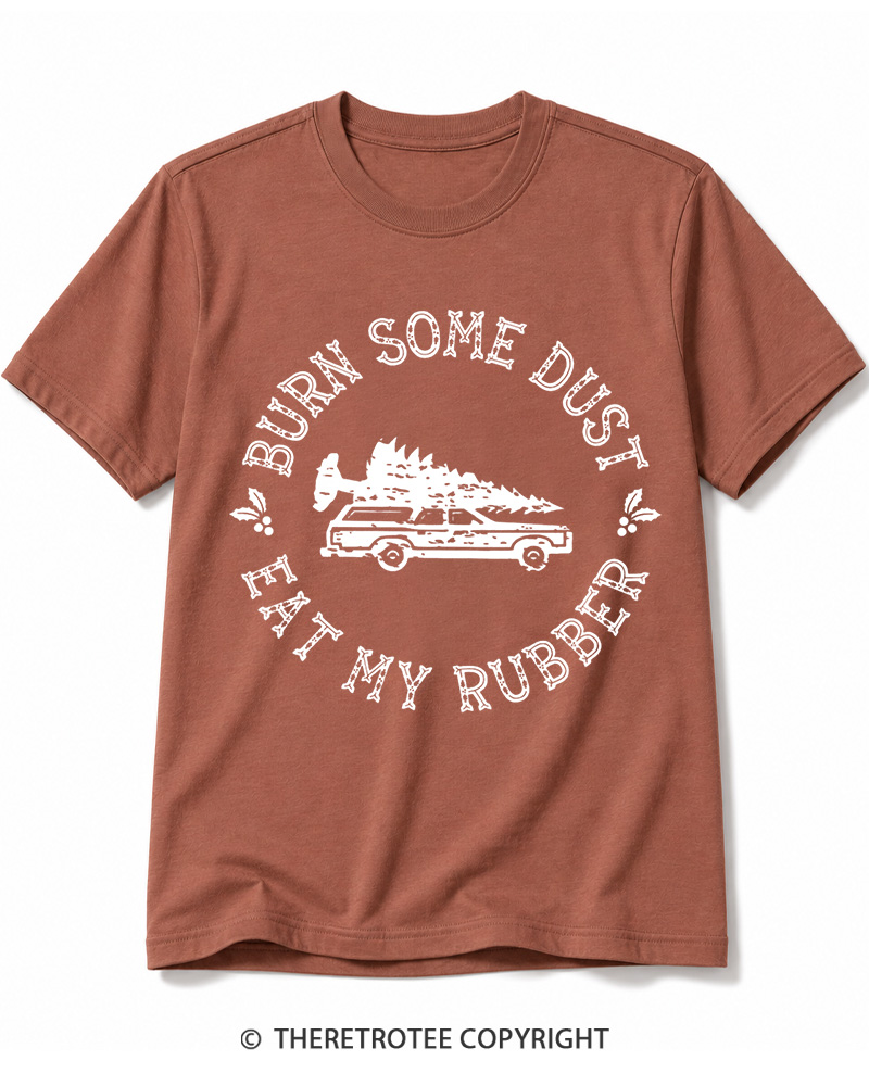 TheRetroTee Burn Some Dust 1980s Cotton T-Shirt