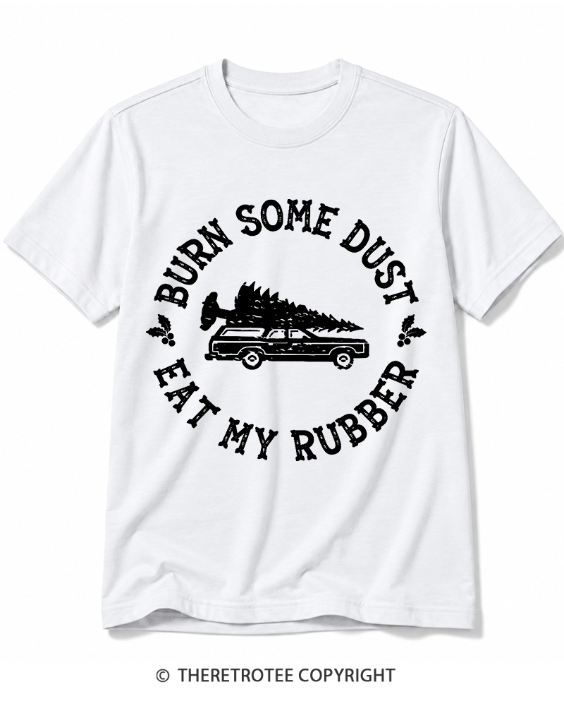 TheRetroTee Burn Some Dust 1980s Cotton T-Shirt