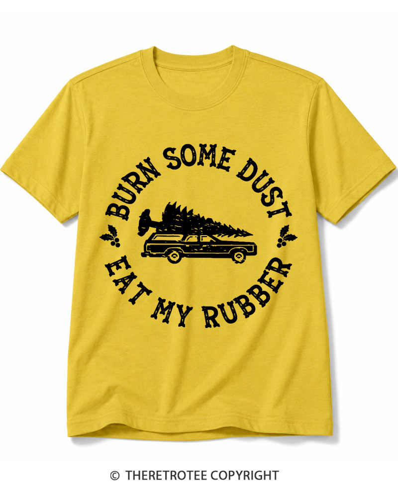 TheRetroTee Burn Some Dust 1980s Cotton T-Shirt