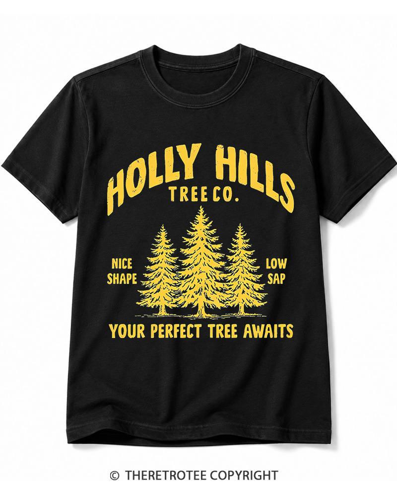 TheRetroTee Holly Hills Tree Co 1970s Cotton T-Shirt