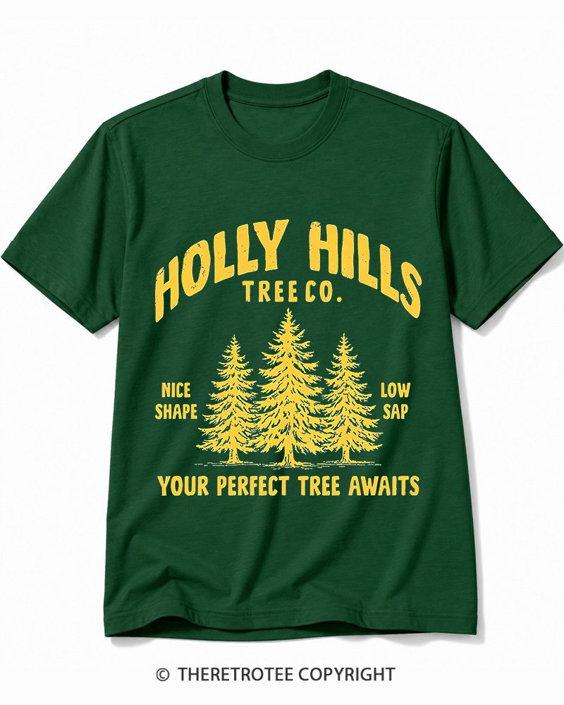 TheRetroTee Holly Hills Tree Co 1970s Cotton T-Shirt