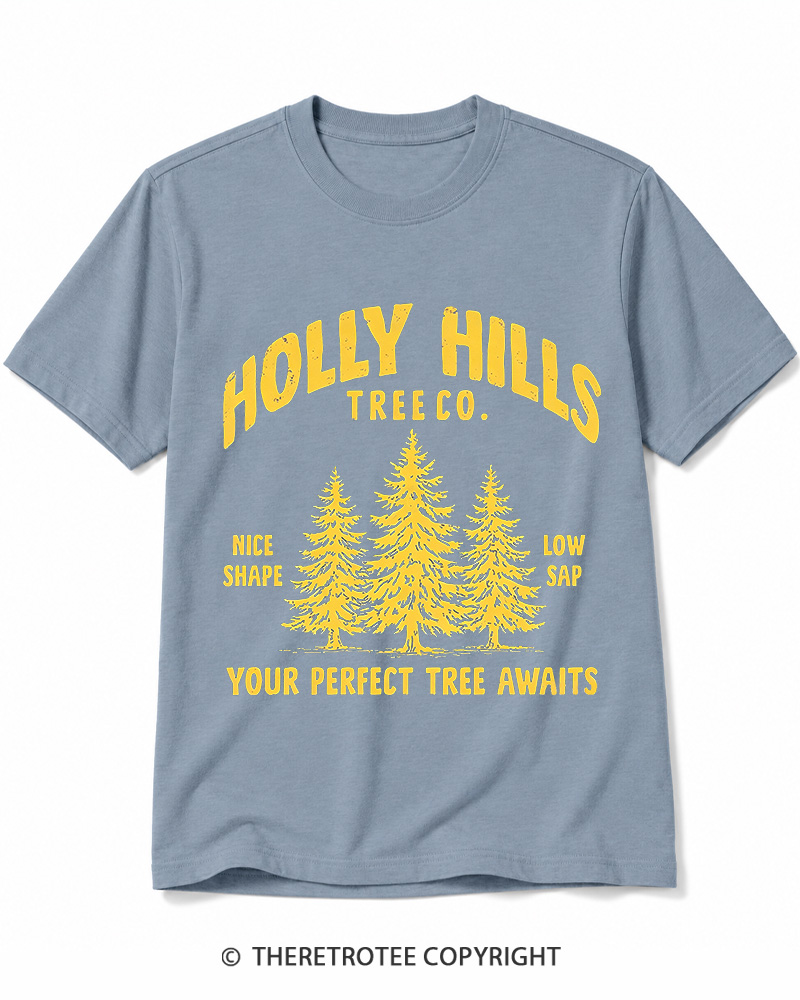 TheRetroTee Holly Hills Tree Co 1970s Cotton T-Shirt
