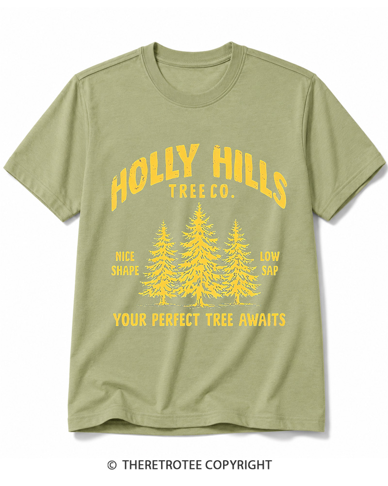 TheRetroTee Holly Hills Tree Co 1970s Cotton T-Shirt