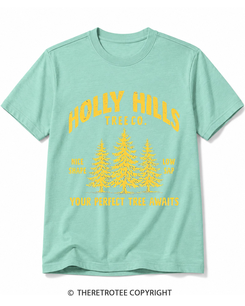 TheRetroTee Holly Hills Tree Co 1970s Cotton T-Shirt