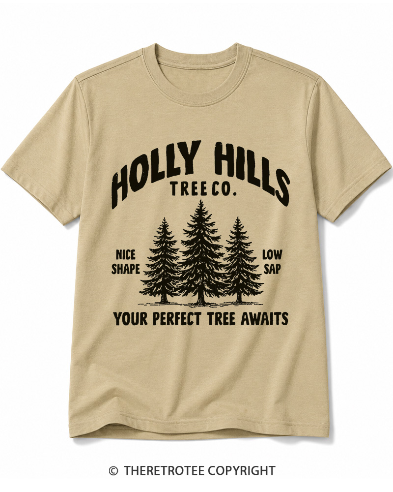 TheRetroTee Holly Hills Tree Co 1970s Cotton T-Shirt