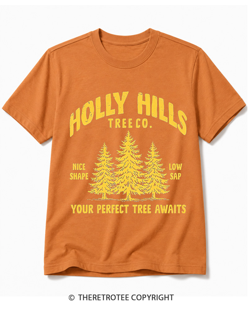 TheRetroTee Holly Hills Tree Co 1970s Cotton T-Shirt