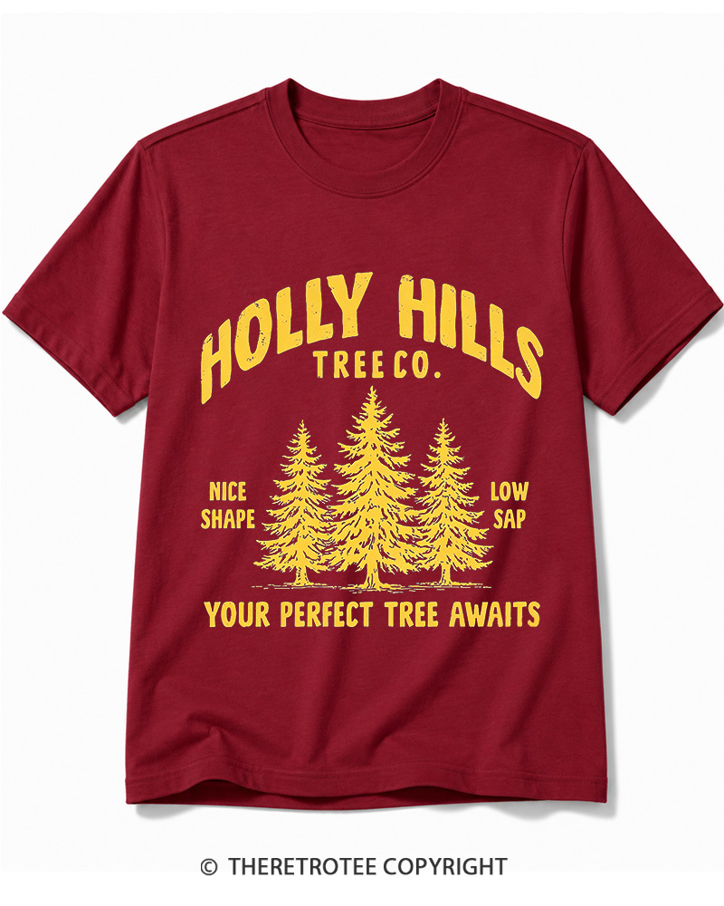 TheRetroTee Holly Hills Tree Co 1970s Cotton T-Shirt