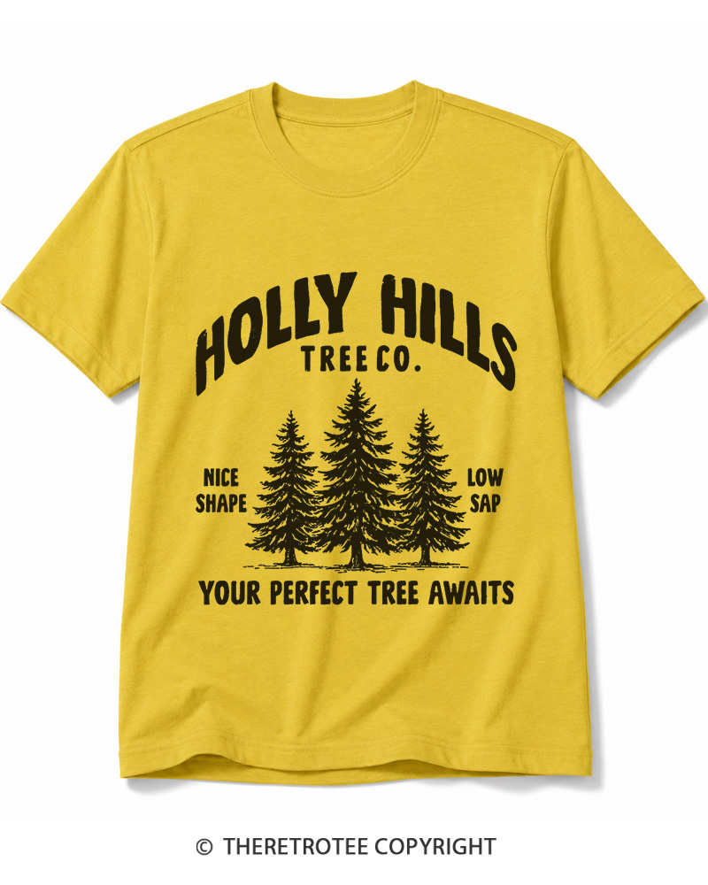 TheRetroTee Holly Hills Tree Co 1970s Cotton T-Shirt