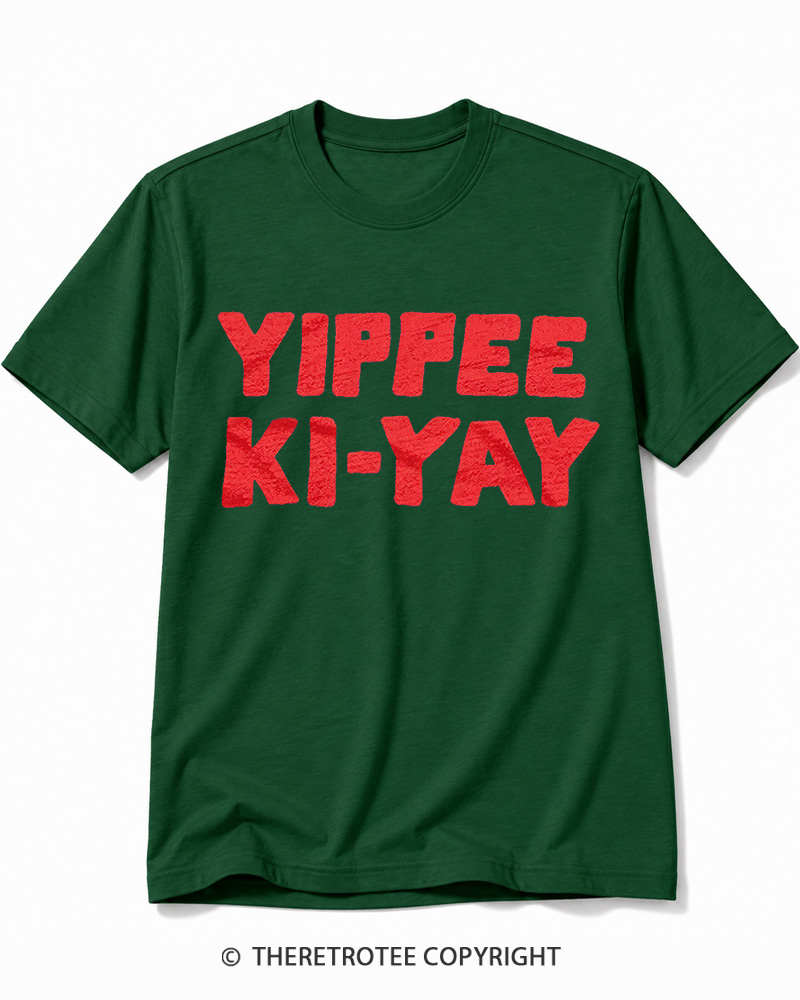 TheRetroTee Yippee Ki-Yay 1980s Cotton T-Shirt