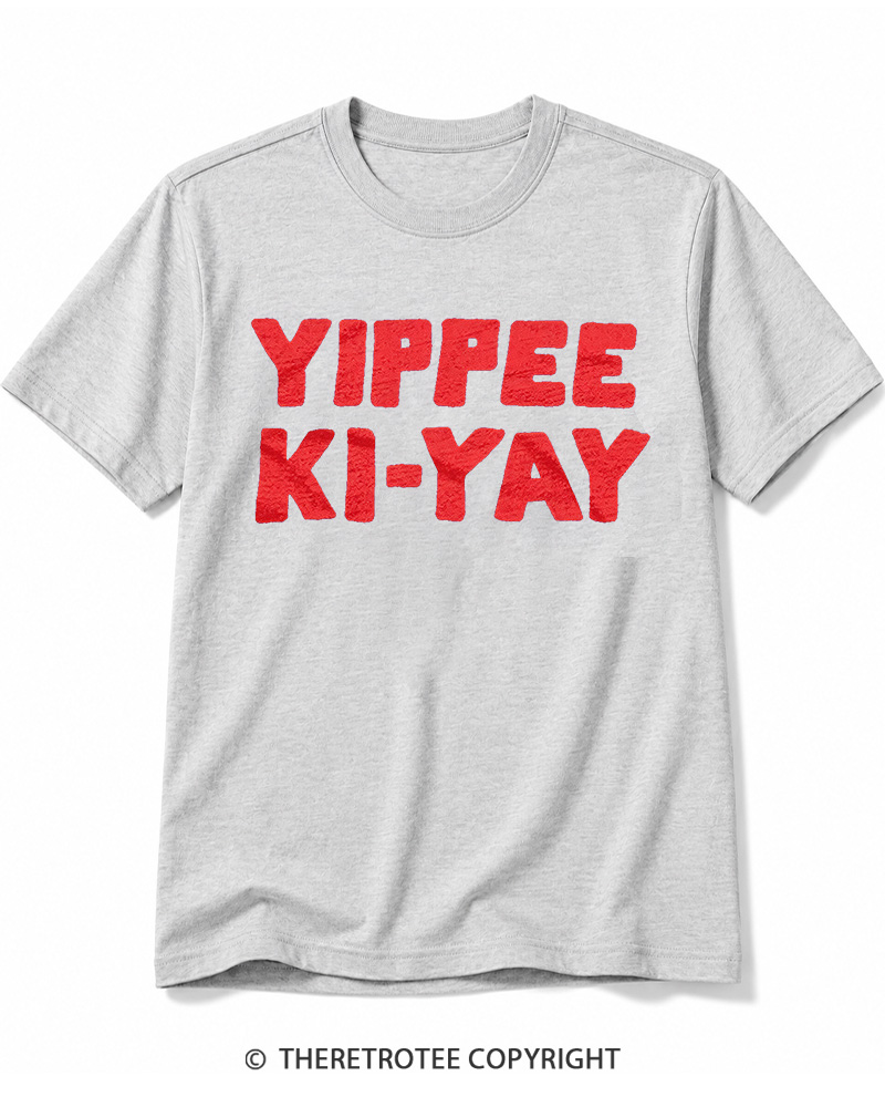 TheRetroTee Yippee Ki-Yay 1980s Cotton T-Shirt