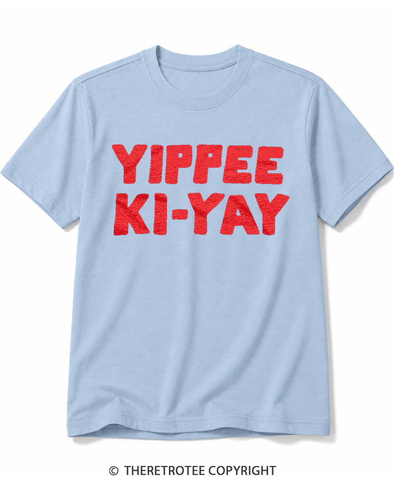 TheRetroTee Yippee Ki-Yay 1980s Cotton T-Shirt