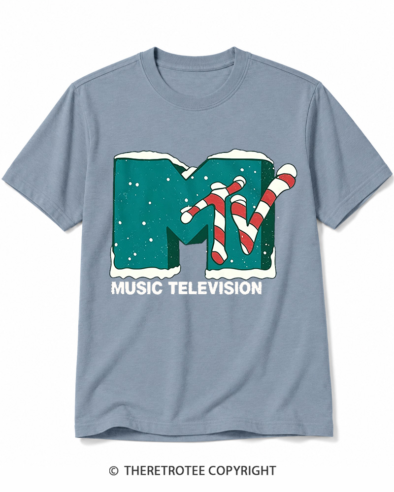 TheRetroTee Mtv Music Television 1990s Cotton T-Shirt