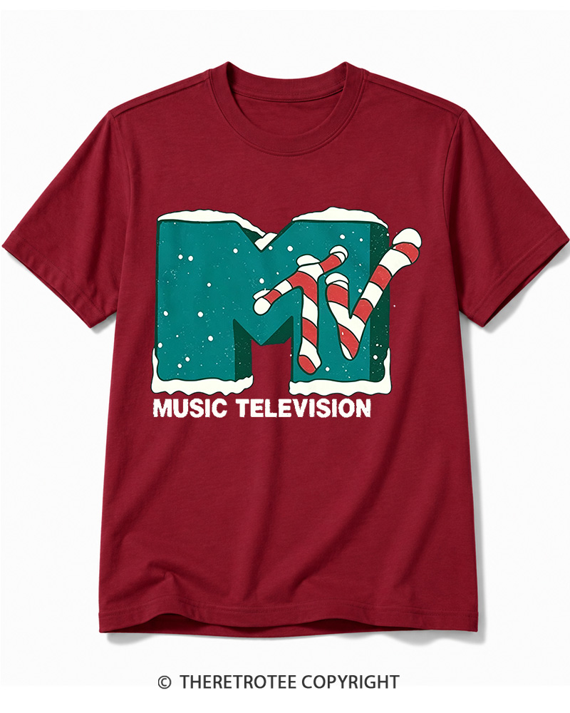 TheRetroTee Mtv Music Television 1990s Cotton T-Shirt