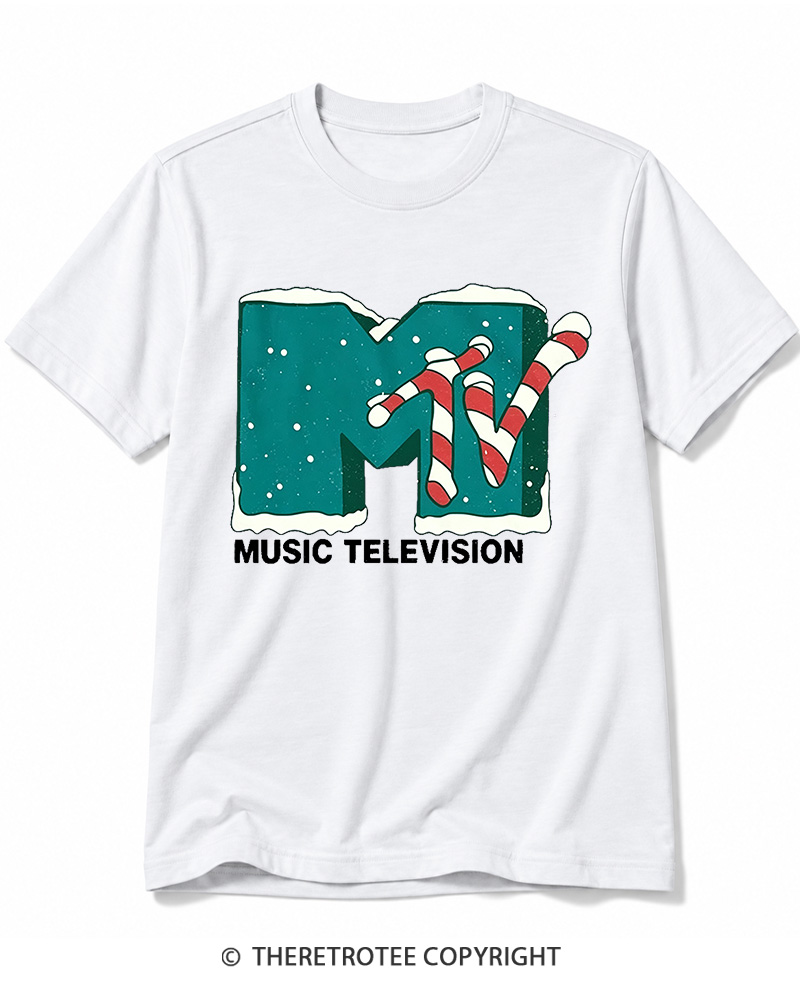 TheRetroTee Mtv Music Television 1990s Cotton T-Shirt