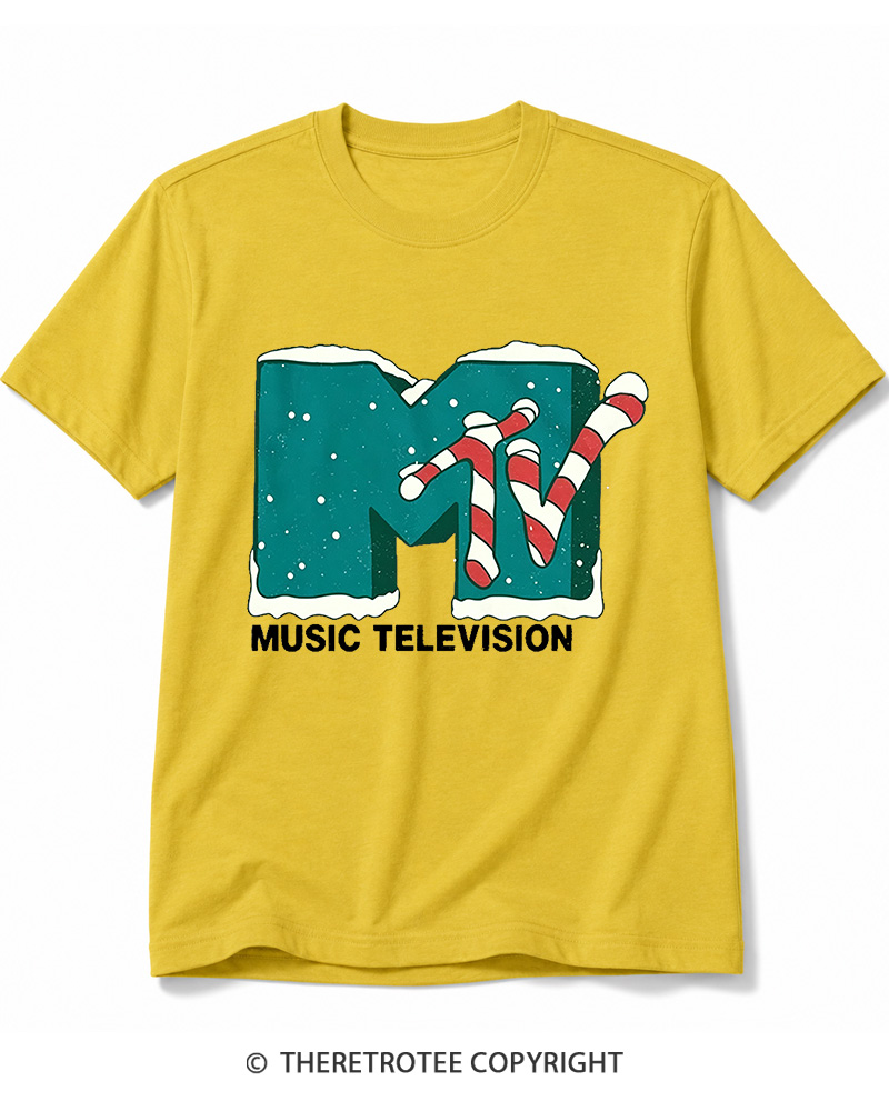 TheRetroTee Mtv Music Television 1990s Cotton T-Shirt