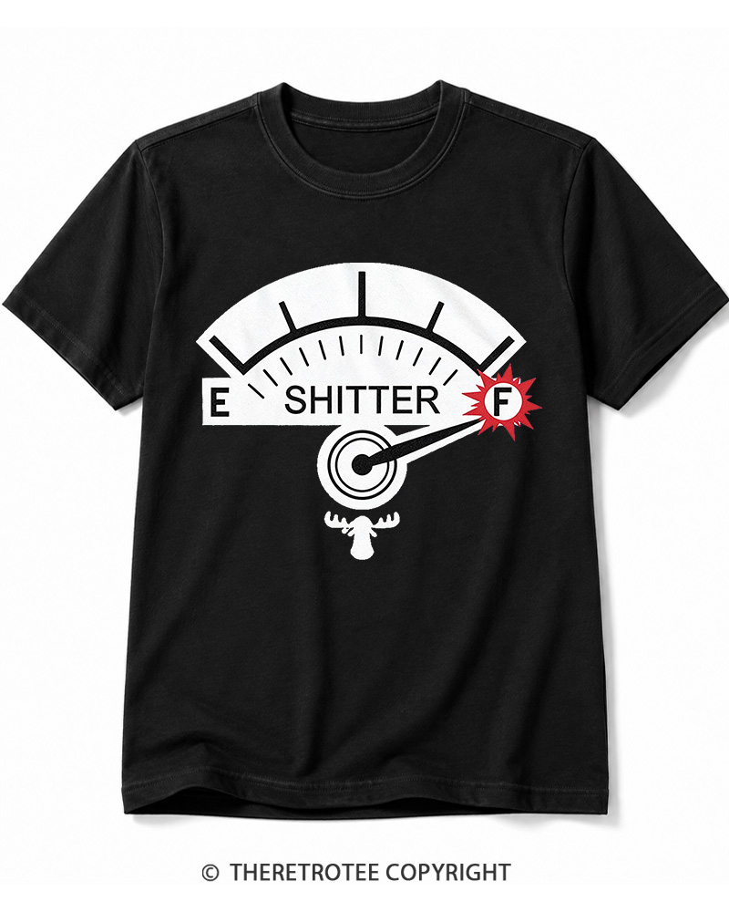TheRetroTee Shitter 1980s Cotton T-Shirt