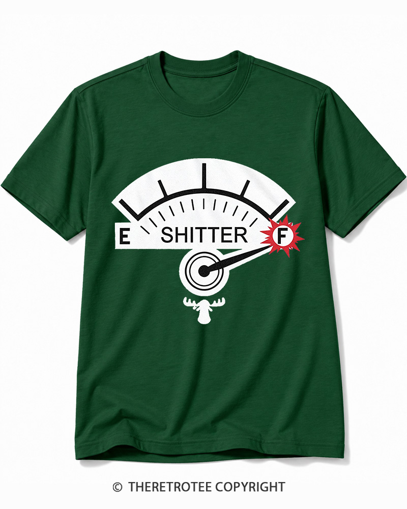 TheRetroTee Shitter 1980s Cotton T-Shirt