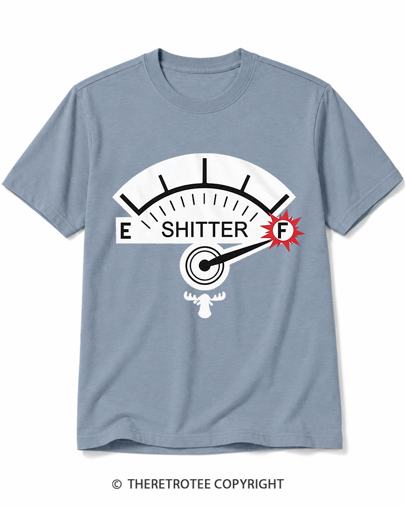 TheRetroTee Shitter 1980s Cotton T-Shirt
