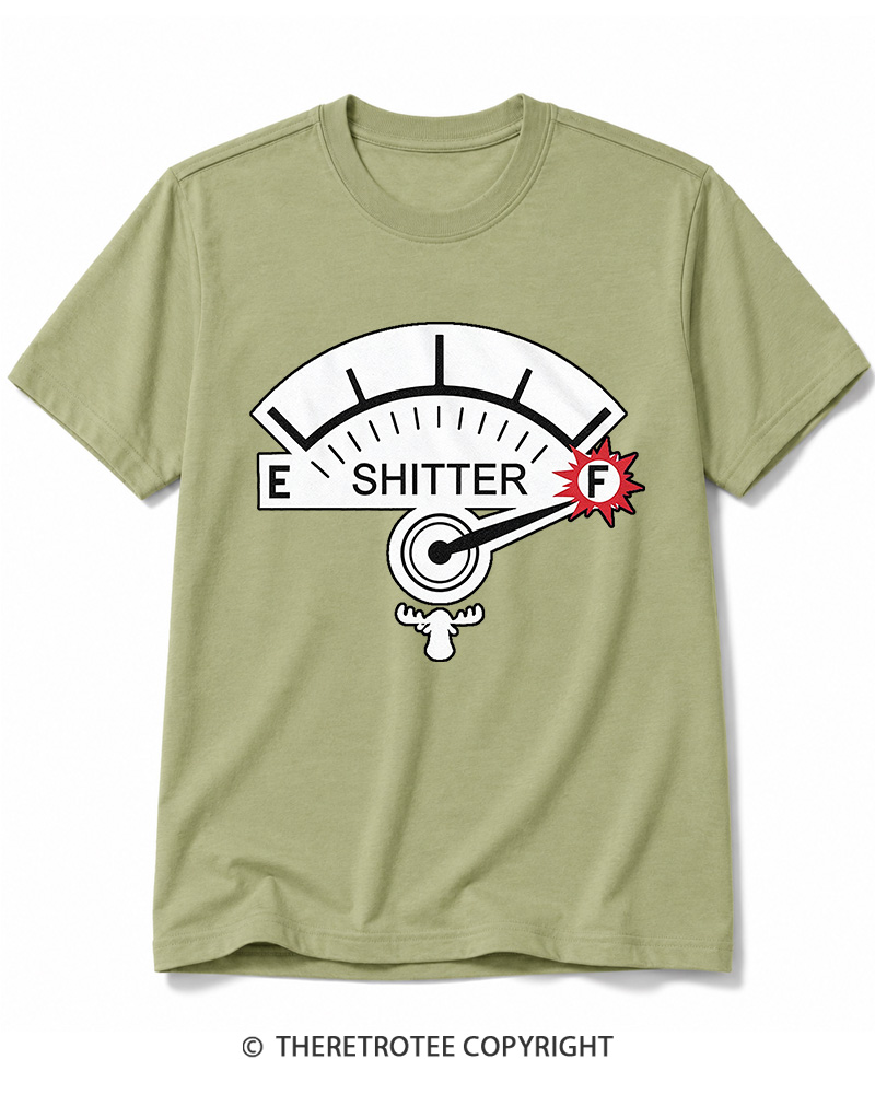 TheRetroTee Shitter 1980s Cotton T-Shirt