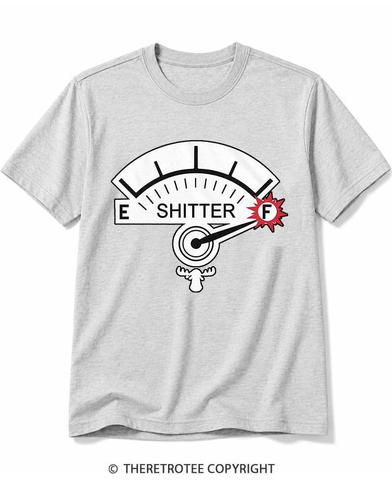 TheRetroTee Shitter 1980s Cotton T-Shirt