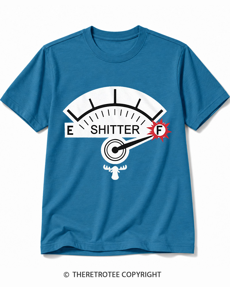 TheRetroTee Shitter 1980s Cotton T-Shirt