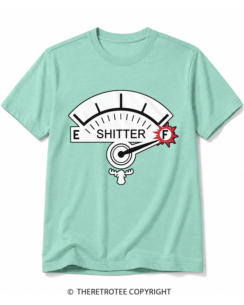 TheRetroTee Shitter 1980s Cotton T-Shirt