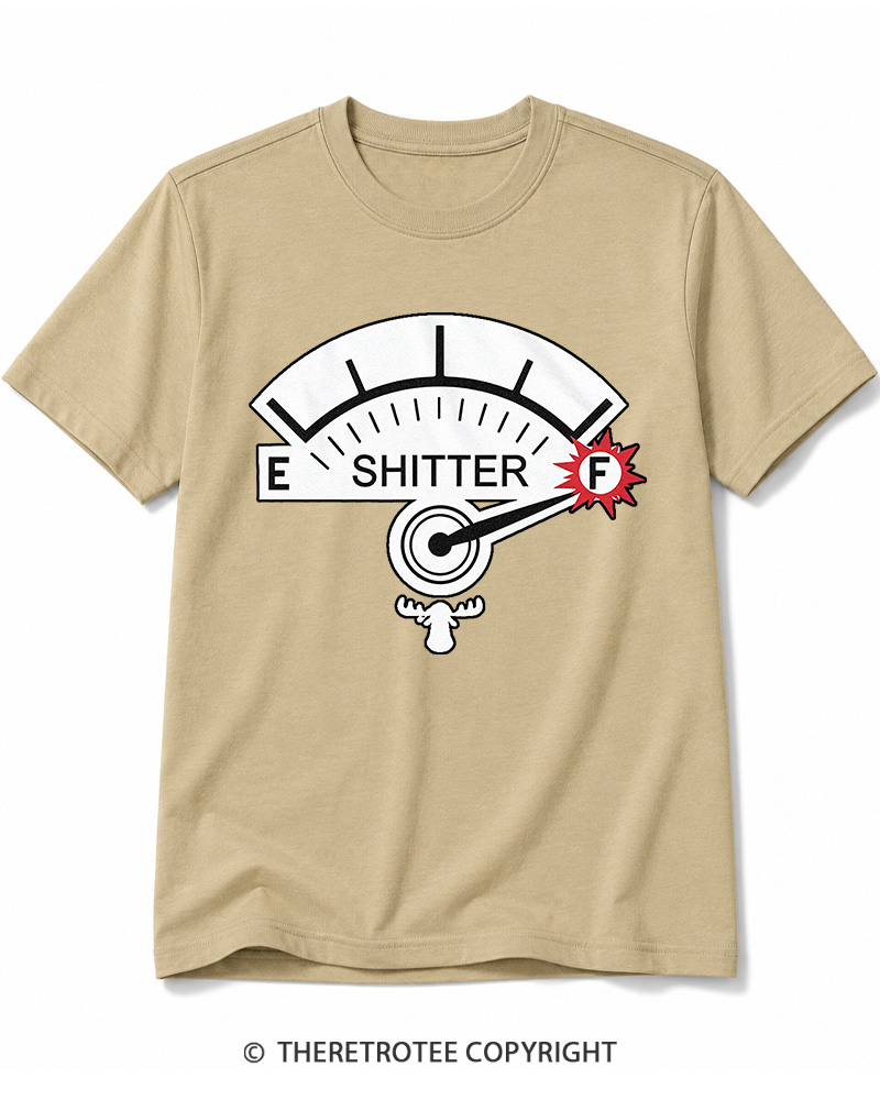 TheRetroTee Shitter 1980s Cotton T-Shirt