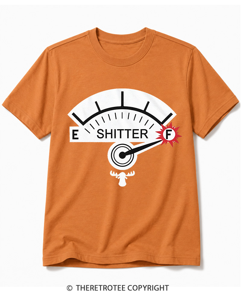 TheRetroTee Shitter 1980s Cotton T-Shirt