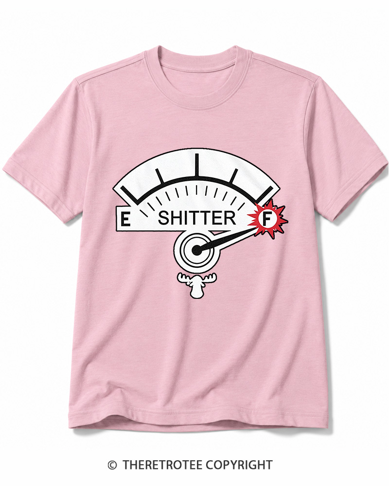 TheRetroTee Shitter 1980s Cotton T-Shirt