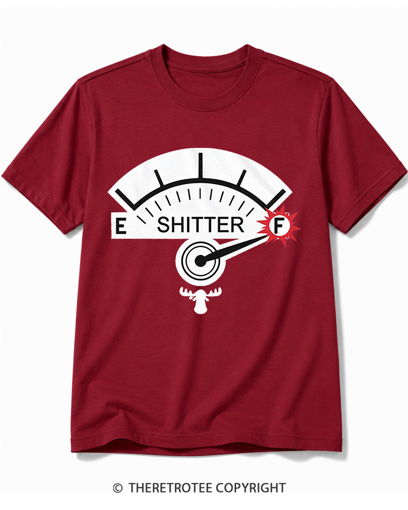 TheRetroTee Shitter 1980s Cotton T-Shirt