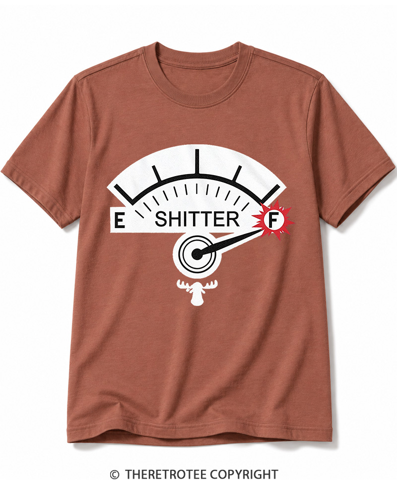 TheRetroTee Shitter 1980s Cotton T-Shirt