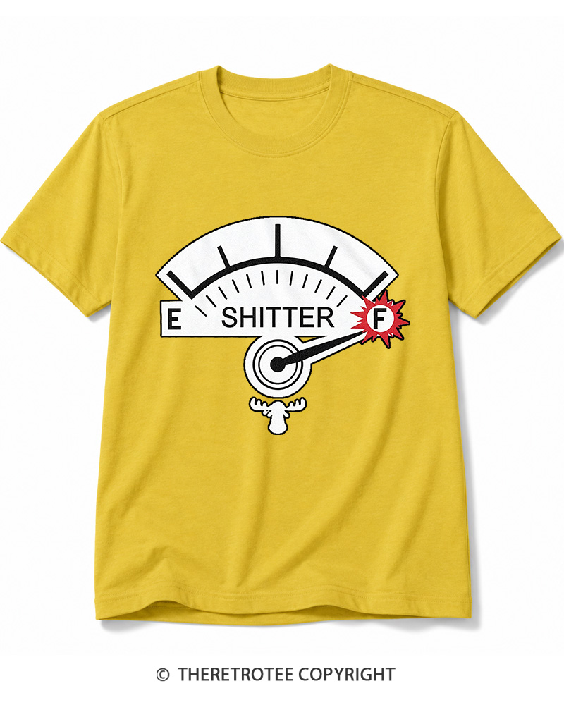 TheRetroTee Shitter 1980s Cotton T-Shirt