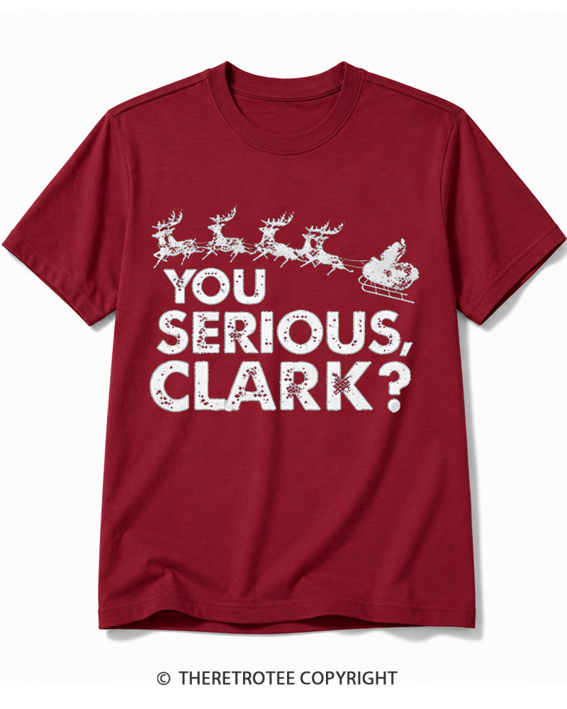 TheRetroTee You Serious,  Clark1980s Cotton T-Shirt