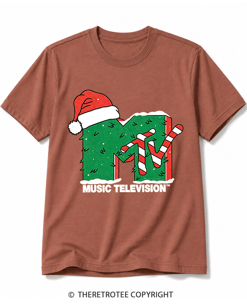 TheRetroTee Mtv Music Television 1980s Cotton T-Shirt