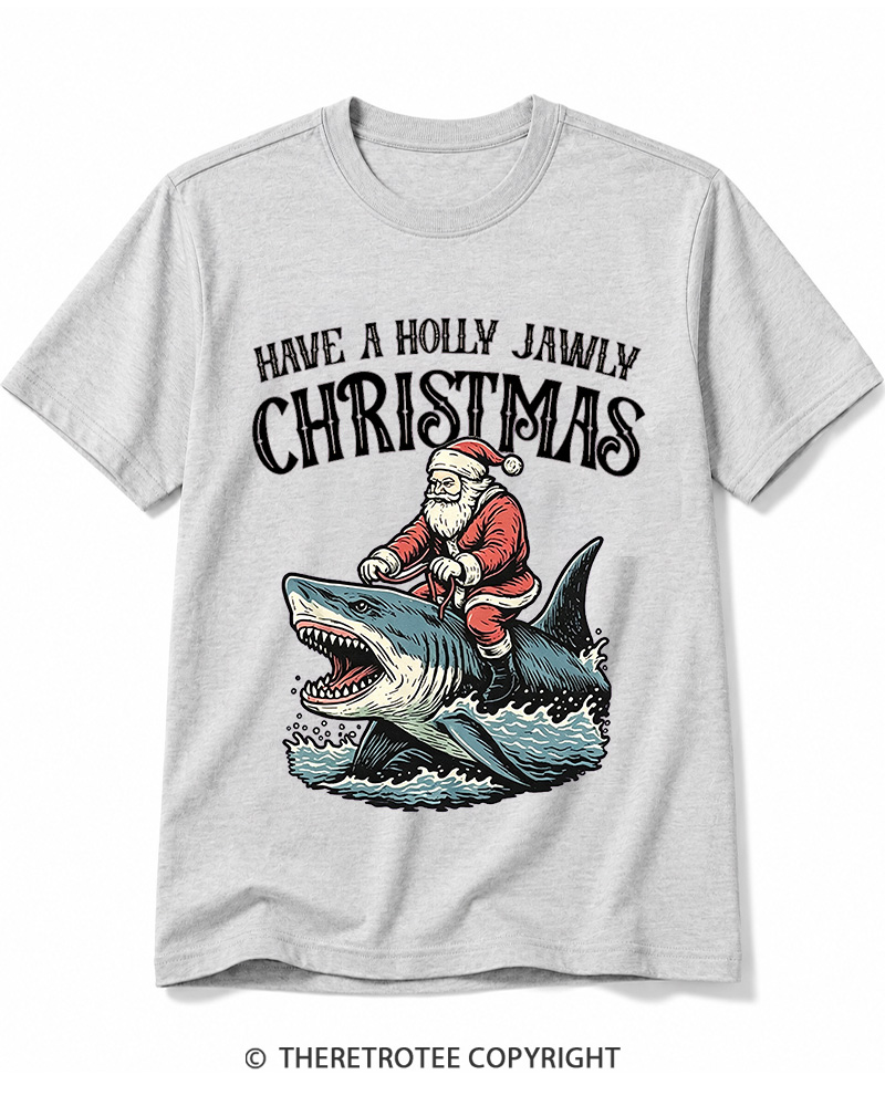 TheRetroTee Have A Holly Jawly Christmas 1960s Cotton T-Shirt