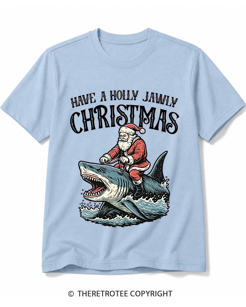 TheRetroTee Have A Holly Jawly Christmas 1960s Cotton T-Shirt