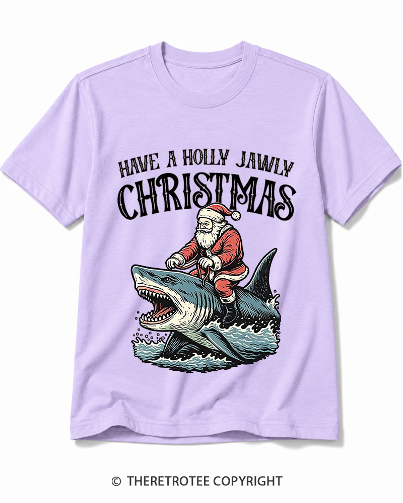 TheRetroTee Have A Holly Jawly Christmas 1960s Cotton T-Shirt