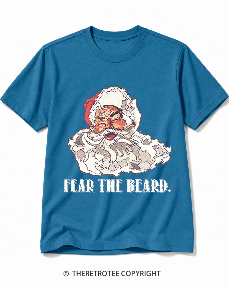 TheRetroTee Fear The Beard. 1950s Cotton T-Shirt