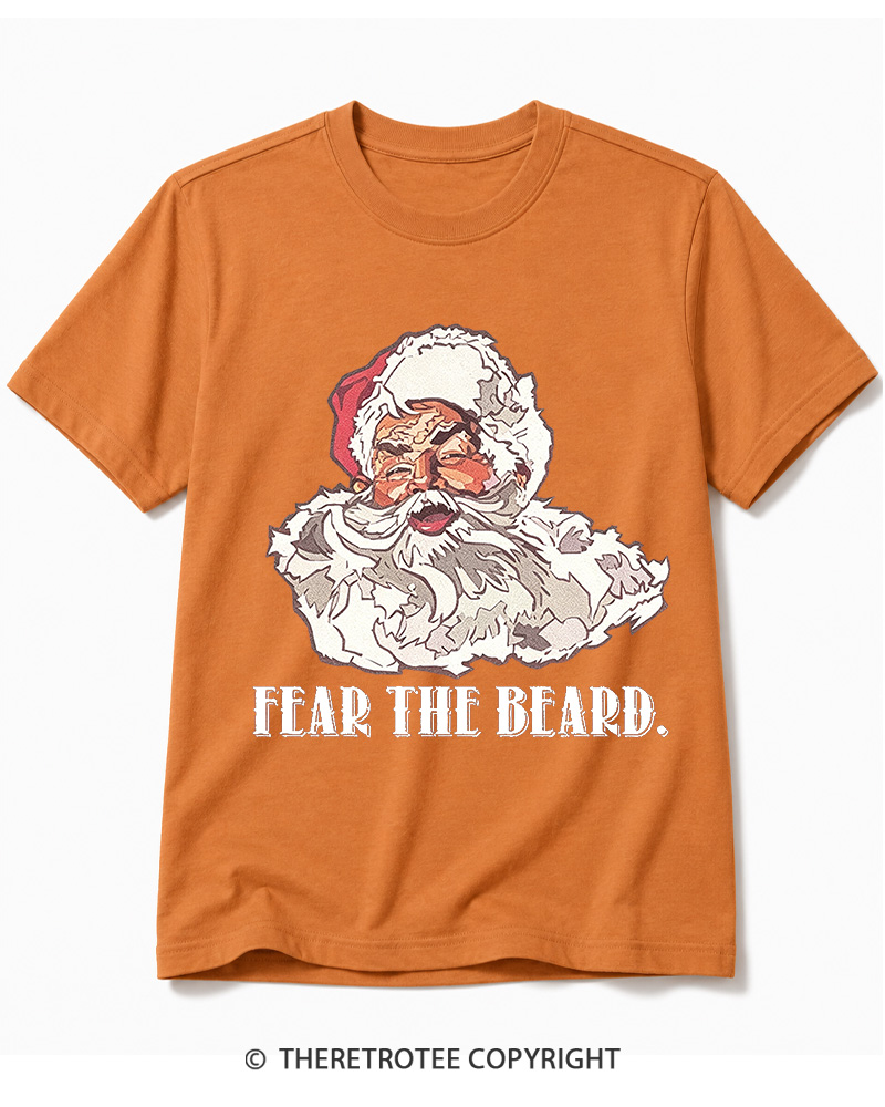 TheRetroTee Fear The Beard. 1950s Cotton T-Shirt