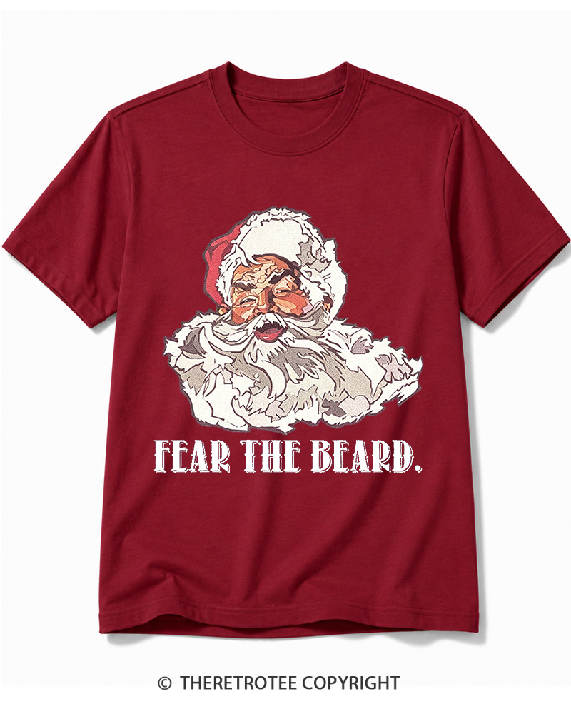 TheRetroTee Fear The Beard. 1950s Cotton T-Shirt