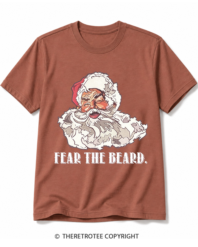 TheRetroTee Fear The Beard. 1950s Cotton T-Shirt