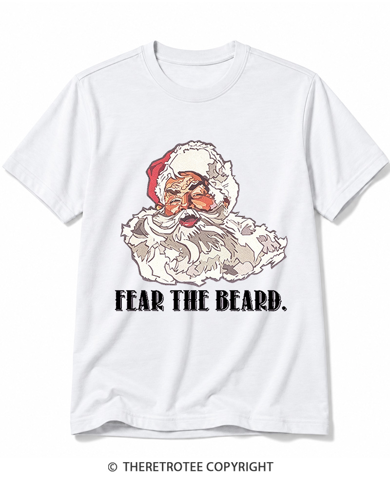 TheRetroTee Fear The Beard. 1950s Cotton T-Shirt