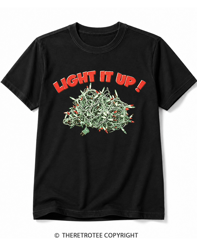 TheRetroTee Light It Up! 1990s Cotton T-Shirt