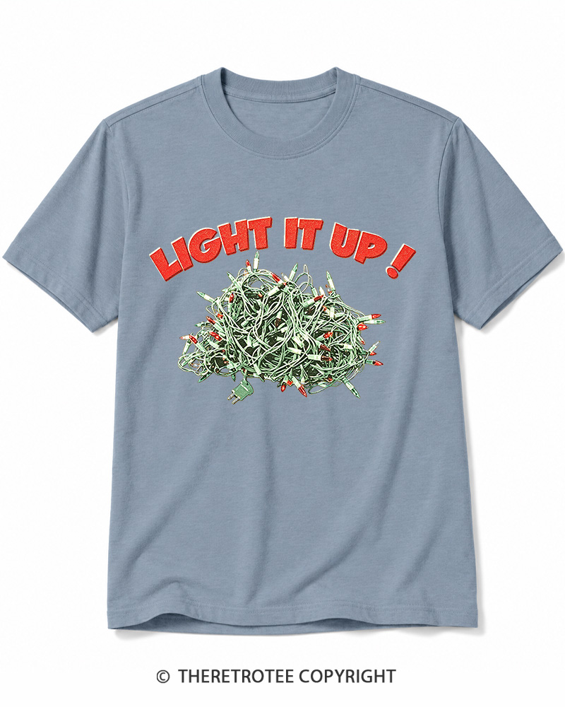 TheRetroTee Light It Up! 1990s Cotton T-Shirt