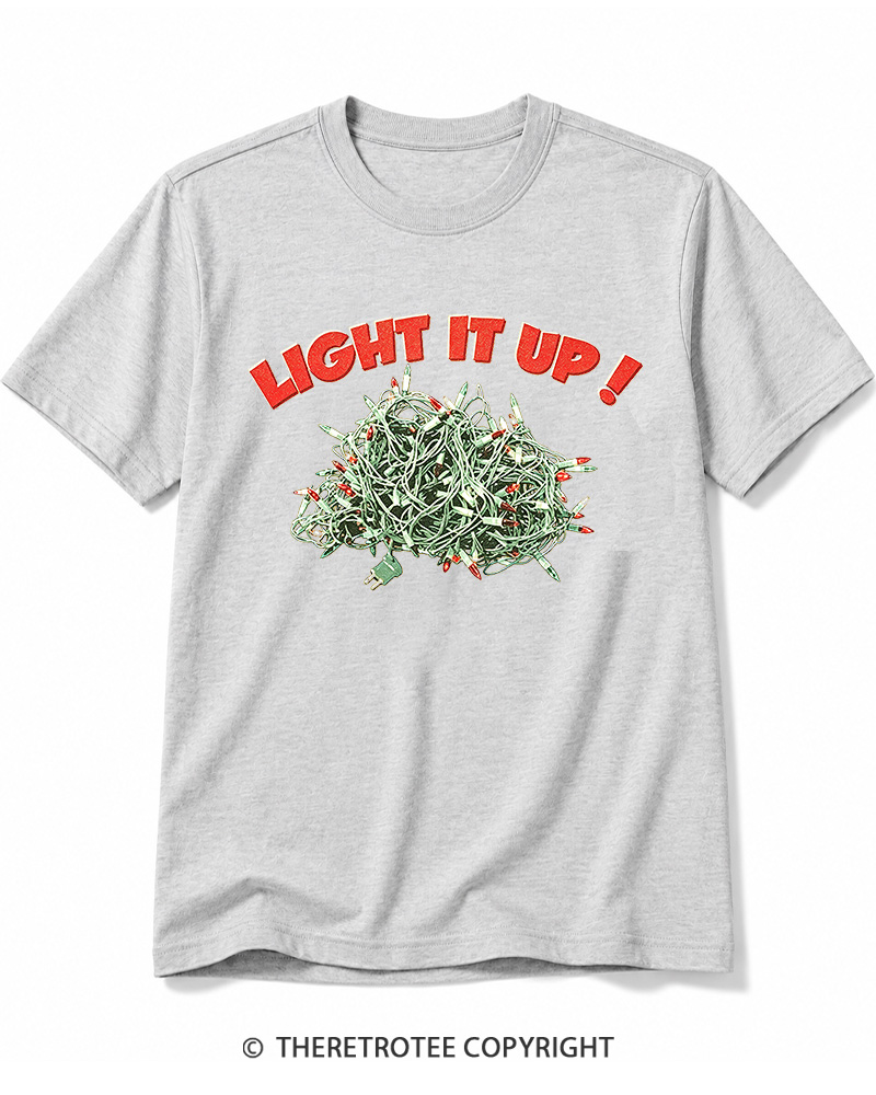 TheRetroTee Light It Up! 1990s Cotton T-Shirt
