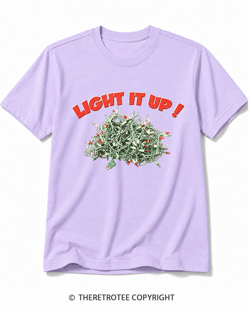 TheRetroTee Light It Up! 1990s Cotton T-Shirt