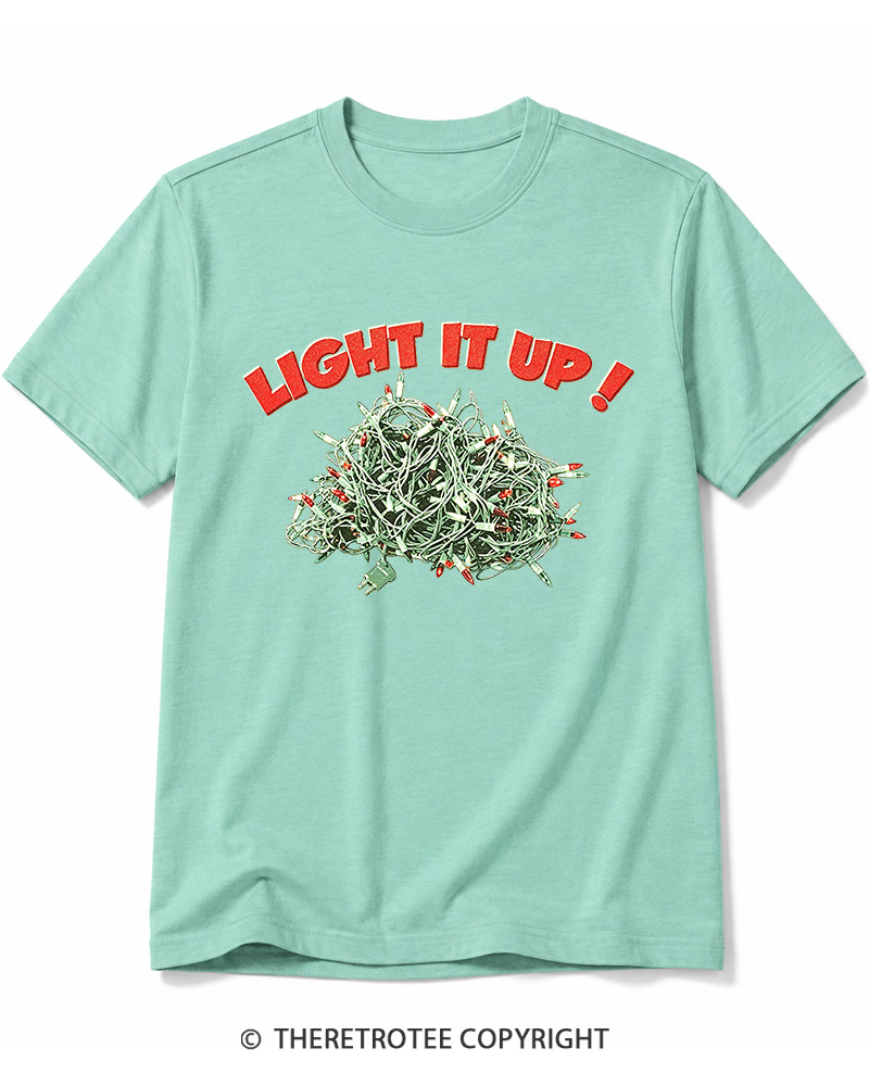 TheRetroTee Light It Up! 1990s Cotton T-Shirt