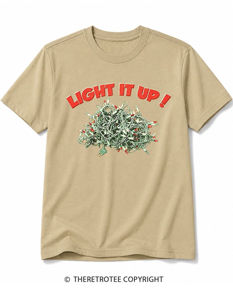 TheRetroTee Light It Up! 1990s Cotton T-Shirt
