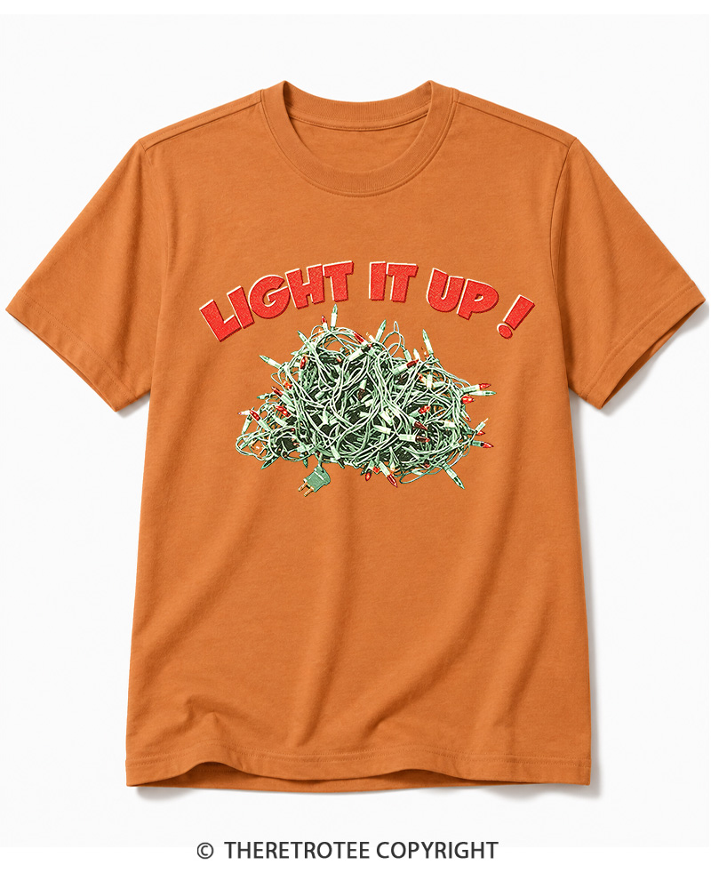 TheRetroTee Light It Up! 1990s Cotton T-Shirt
