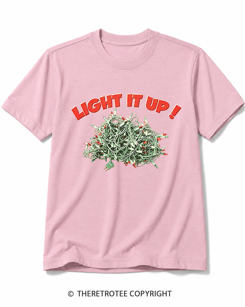 TheRetroTee Light It Up! 1990s Cotton T-Shirt
